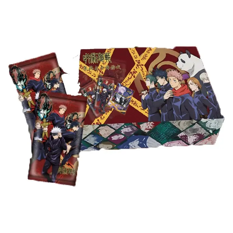 Japanese Anime Jujutsu Kaisen Collection Cards Booster Box Rare Gojo Satoru  Fushiguro Megumi TCG Cards Board Game Toys Gifts