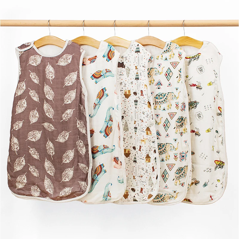 Breathable Baby Sleep Sacks Organic Cotton Sleeping Bags