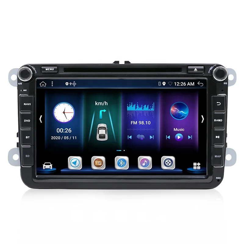 8" Pure Android 10 Car Muti-media for VW Golf 5 6 Polo Passat CC Jetta Tiguan Touran Sharan R36 Eos Amarok Transporter T5