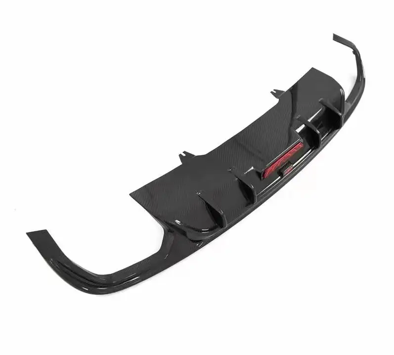 CGW Factory Direct Sell CNC Mould Shaping Hot Can Harden Durable Dry Carbon Fiber Rear Lip Diffuse for Audi A4L B9 2017-2019