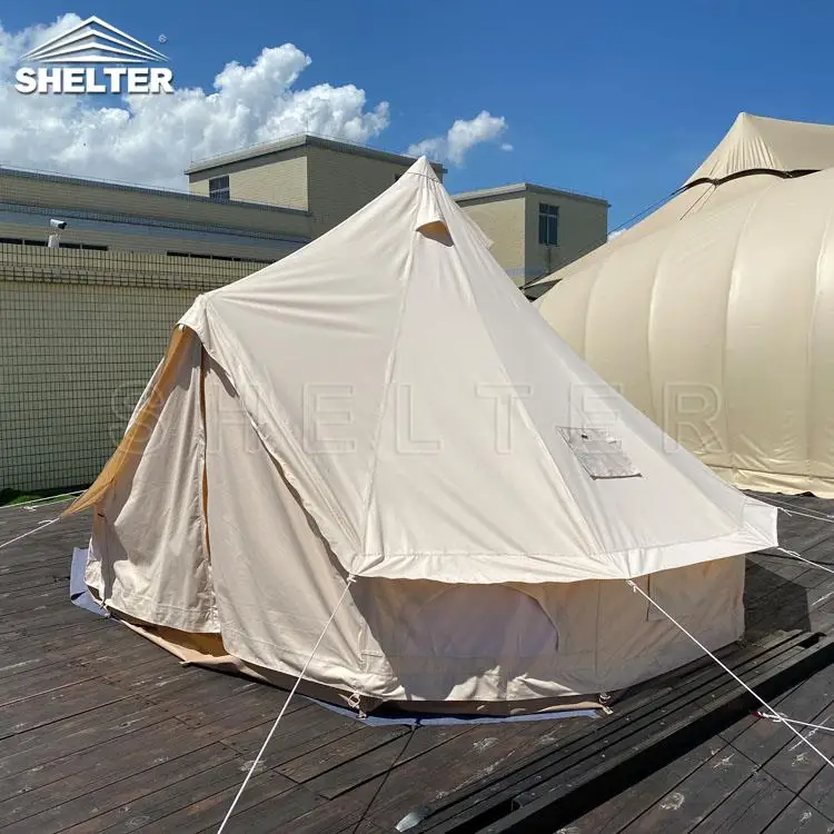 3-5m Bell Tent Glamping - Luxury Cotton Canvas Safari Tent