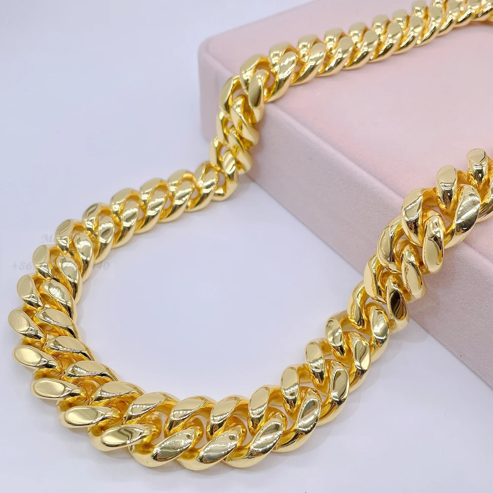 Wholesale Men's Titanium Stainless Steel Cuban Link Necklace - Main Image