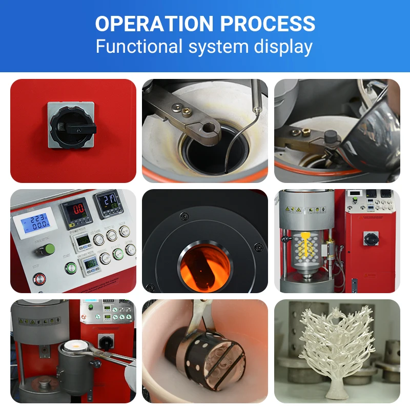 1KG Vacuum Pressure Mini Casting Machine Gold Automatic Jewelry Casting Machine