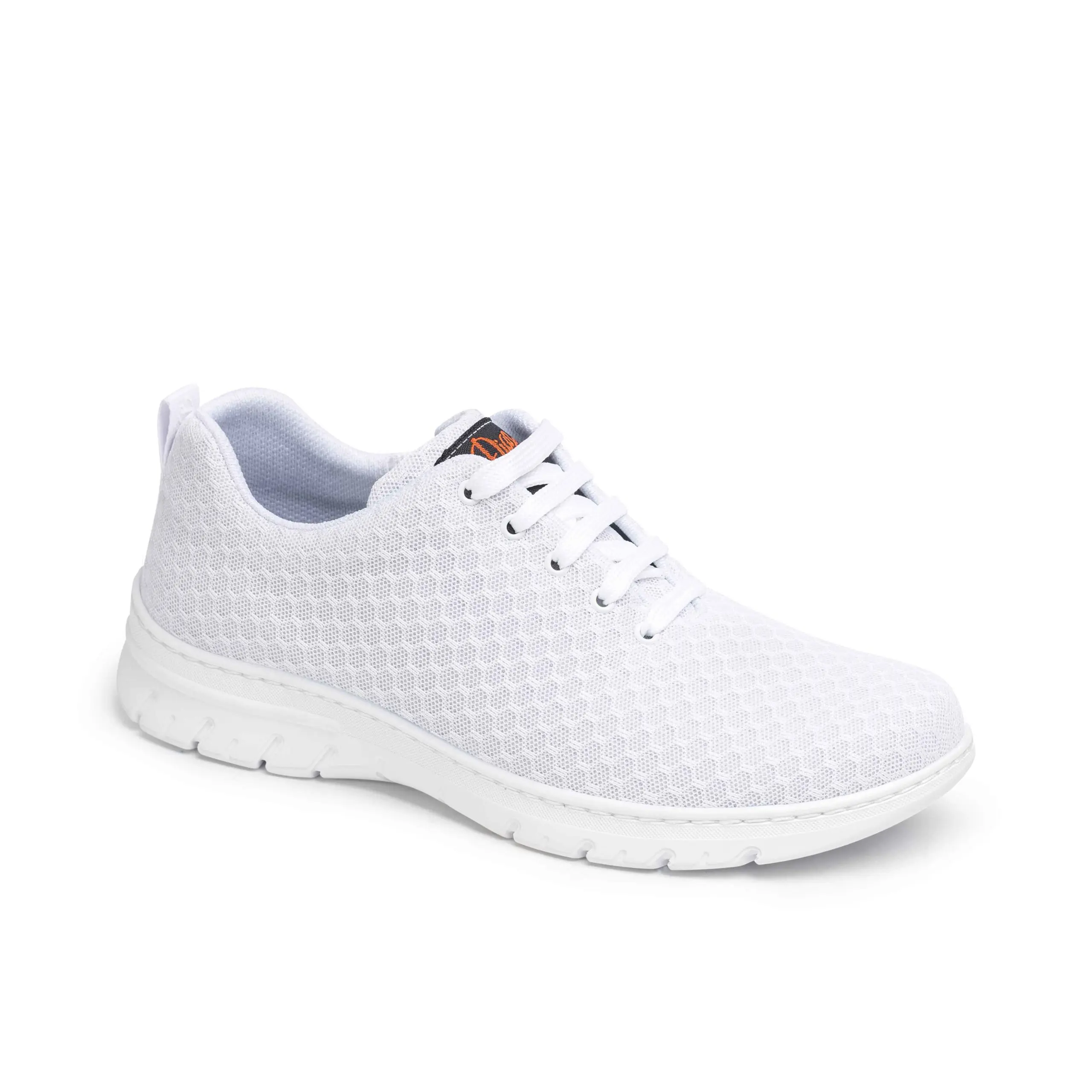 Quality Guarantee Blucher Type Unisex Work Shoe With One Upper Piece Seamless and With Laces With a Flat Pad Design