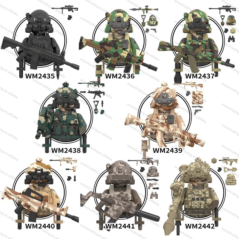 WW2 US Special Forces - KSK Camouflage Building Blocks