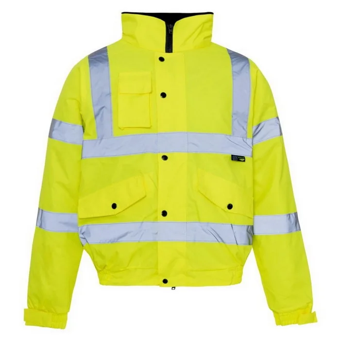 hi vis bomber jacket with hood