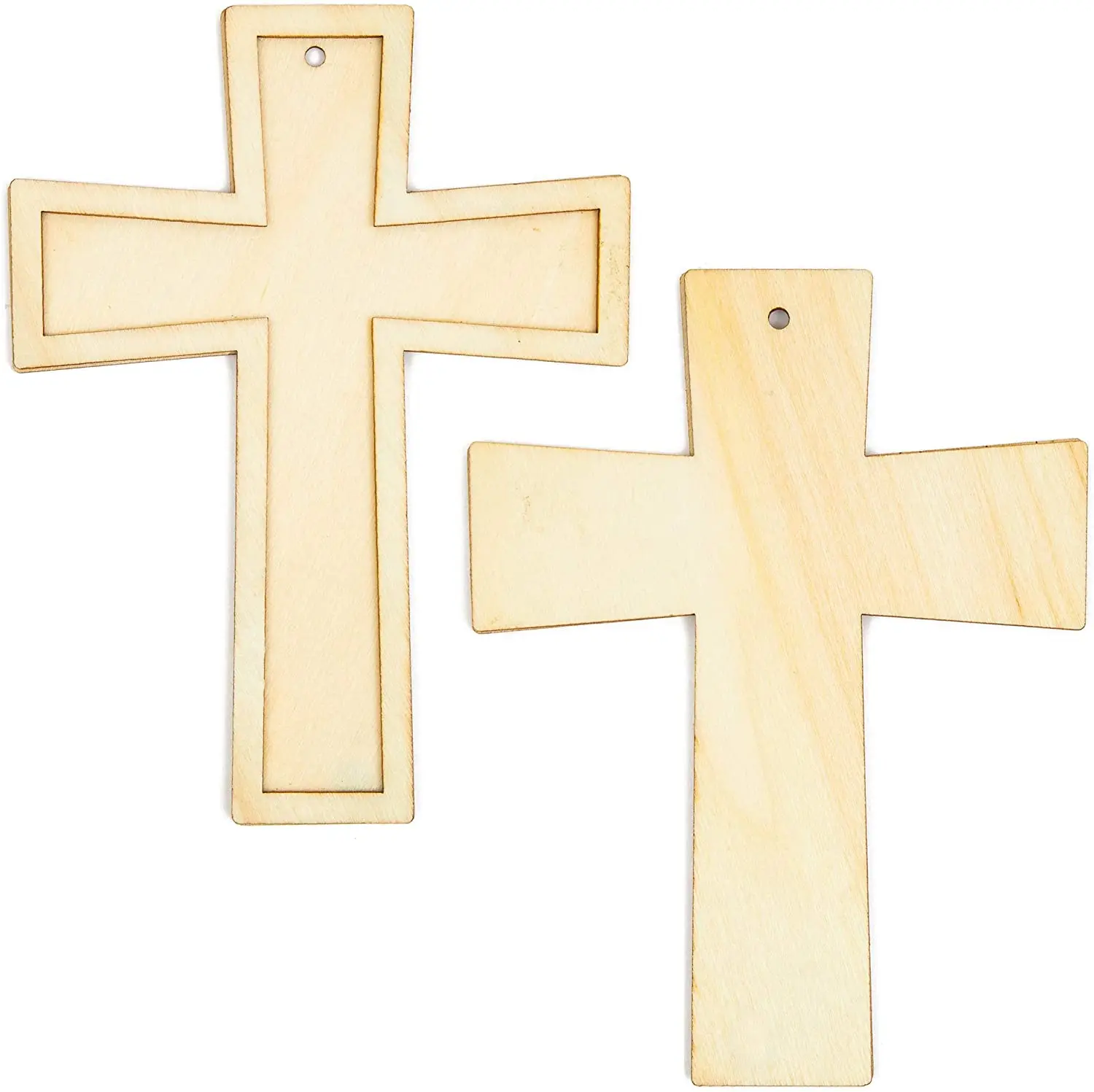 20 Croci In Legno Naturale Fai Da Te Con Spago – Decorazioni Per Pasqua, Matrimoni E Artigianato - 3