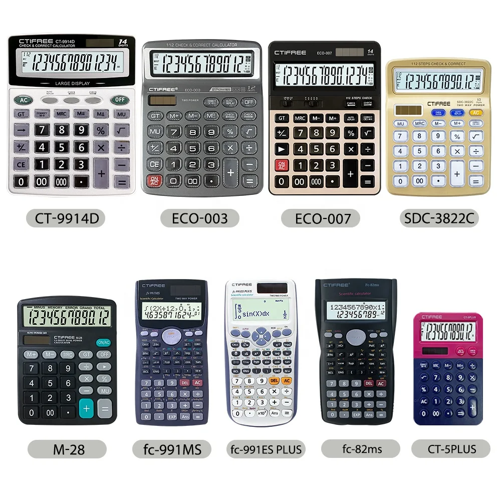 High Quality ABS Scientific Calculator with 12 Digits for Business