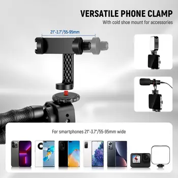 CM14 PRO Mic PL81 Light NEEWER Phone Vlog Kit  T91 Flexible Tripod  Camera Octopus 2 in 1 Tripod Stand detail image