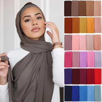 Wholesale Breathable Light Weight Rayon Twill Cotton Woven Polyester Chiffon Cotton Hand Modal Feel Hijab Scarf