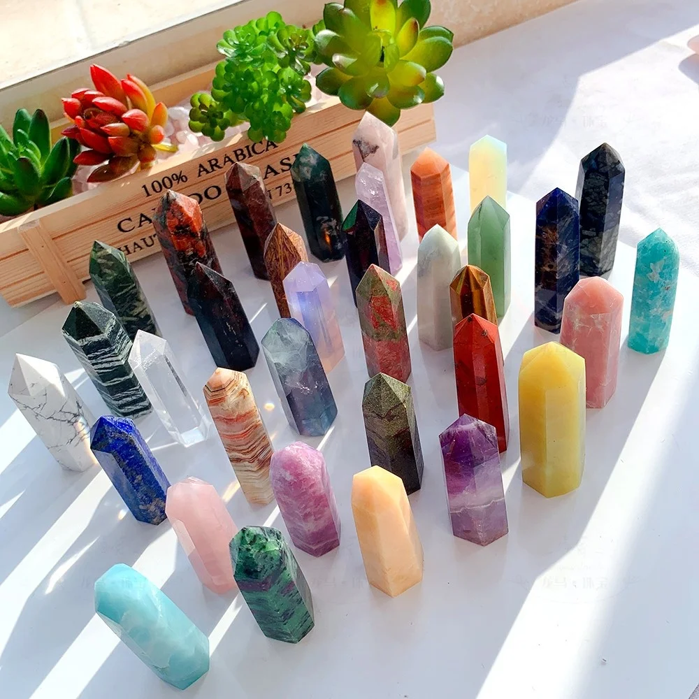 Wholesale Natural Rose Quartz Crystals Crystal Tower Multiple Materials