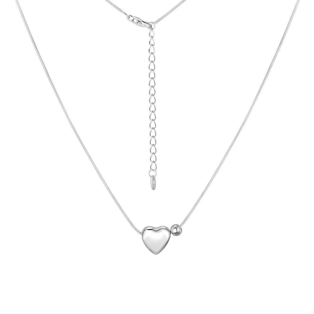 KAKODIY Exquisite Rhodium Plated 925 Sterling Silver Infinity Love Heart Pendant Necklace High Jewelry Necklace detail 1