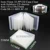 M03:53mm 32-PP CD Case Ring Binder Clear
