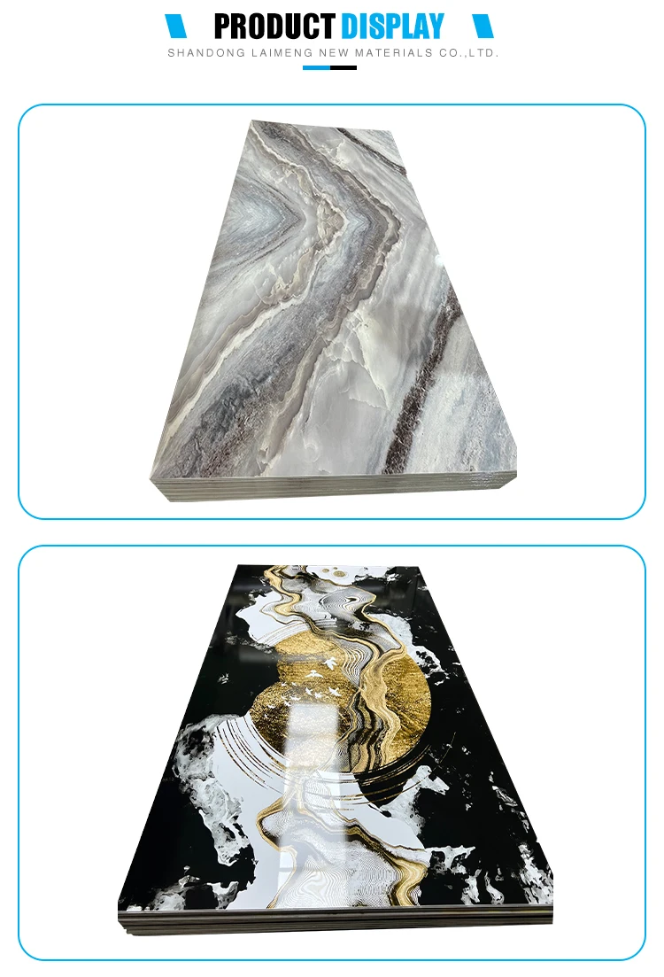 3d Print Design 1220*2440*3mm 4mm Effect Pvc Marble Sheet Marble