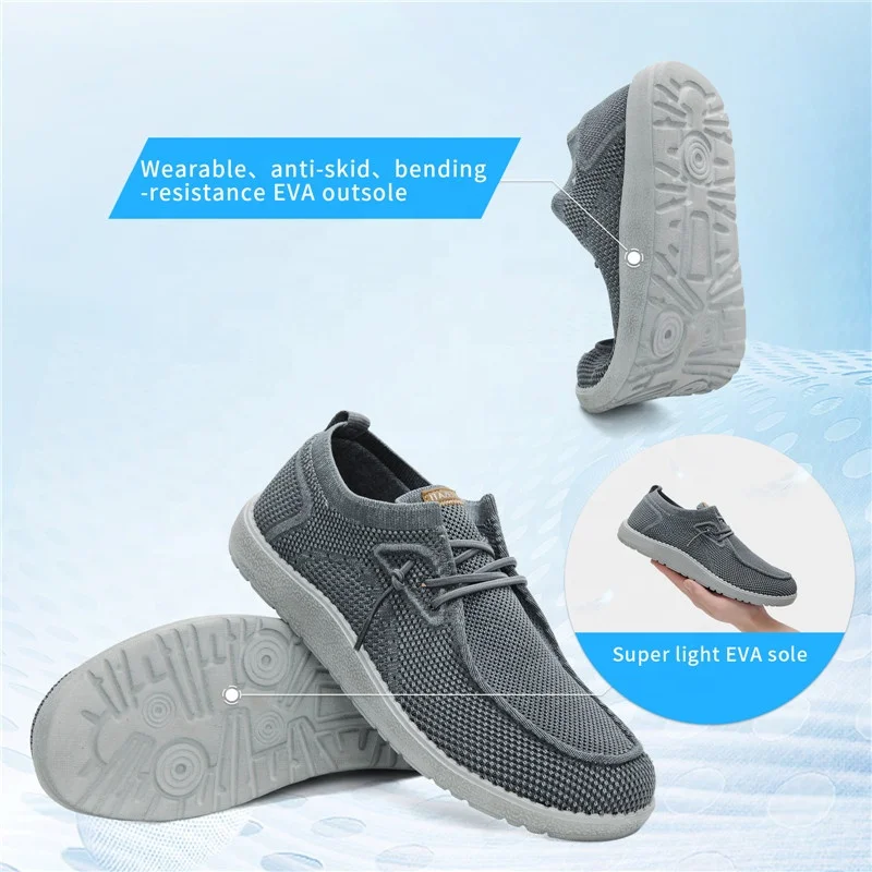 ITAZERO Canvas Casual Walking slip on Tennis Shoes Loafer Casual Sneaker Boat Shoes for Men