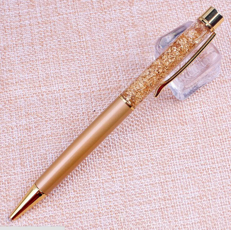 Cheap Factory Price Gold Glitter Ballpoint Pens for Promotions