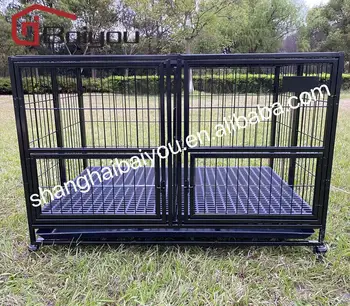 43in heavy duty Stackable Large Dog Cages Metal kennels Dog Cage kennel