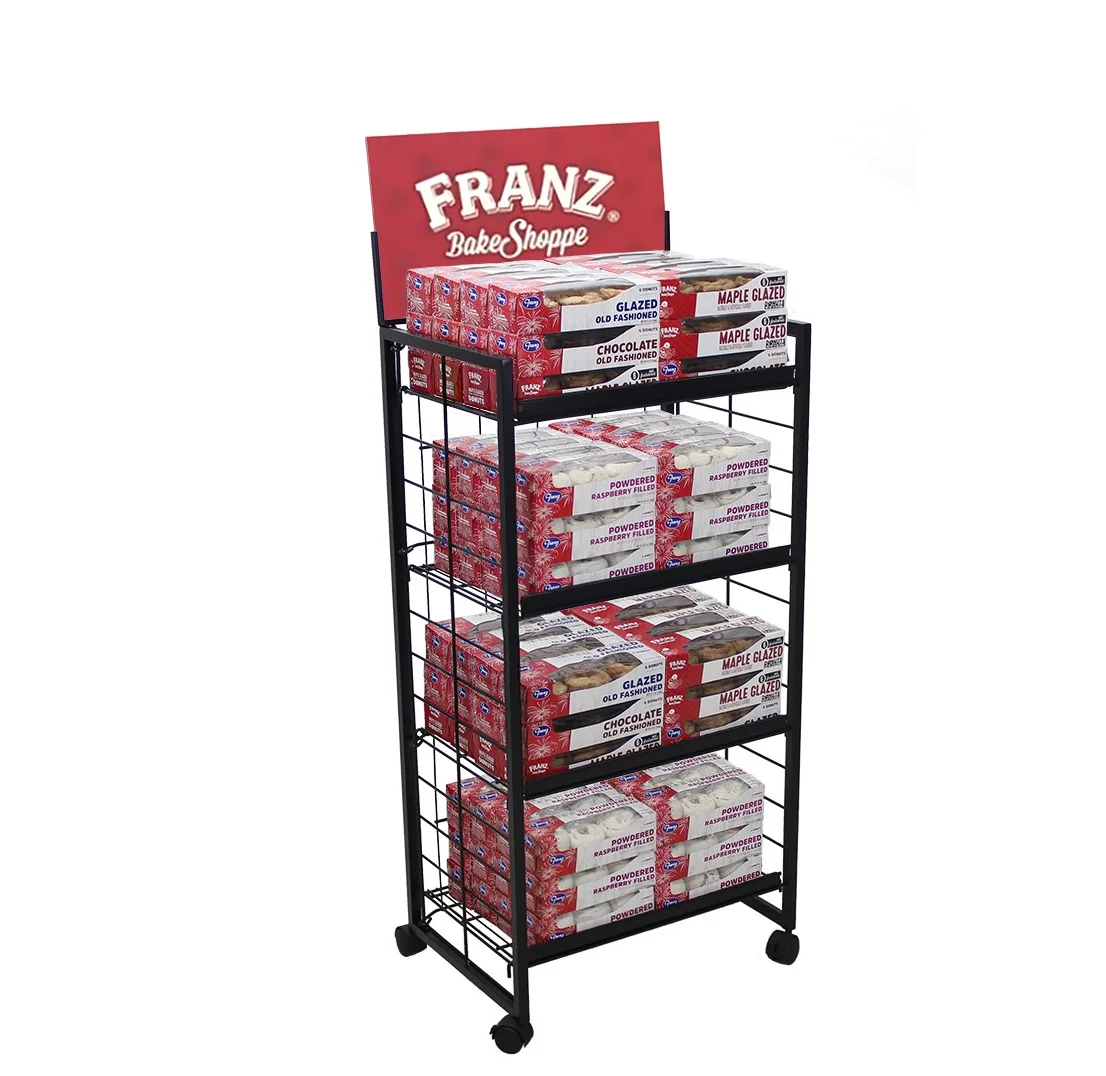 Metal Display Stand Rack Bakery Display Bread Rack Multitier Used