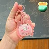 Portachiavi luminoso a forma di granchio cartoon - rosa con Hello Kitty