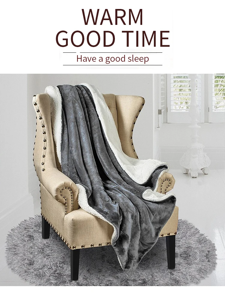 Abcdf Christmas Green Sherpa Throw Blanket Warm Soft Sherpa Fleece