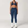 sujetador+leggings-azul marino