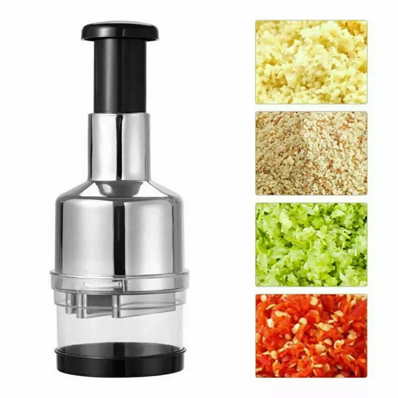 BST Kitchen Gadget Restaurant Mini Manual Press Garlic Vegetable Chopper Machine Onion Chopper Cutter