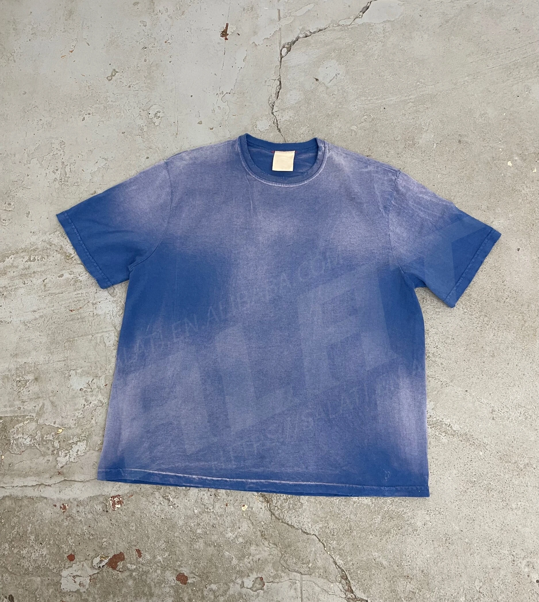 Custom Sun Faded T Shirts 100% Cotton French Plain Streetwear Vintage Distressed Acid Wash Oversized Women Unisex Tshirts Men gallery 2