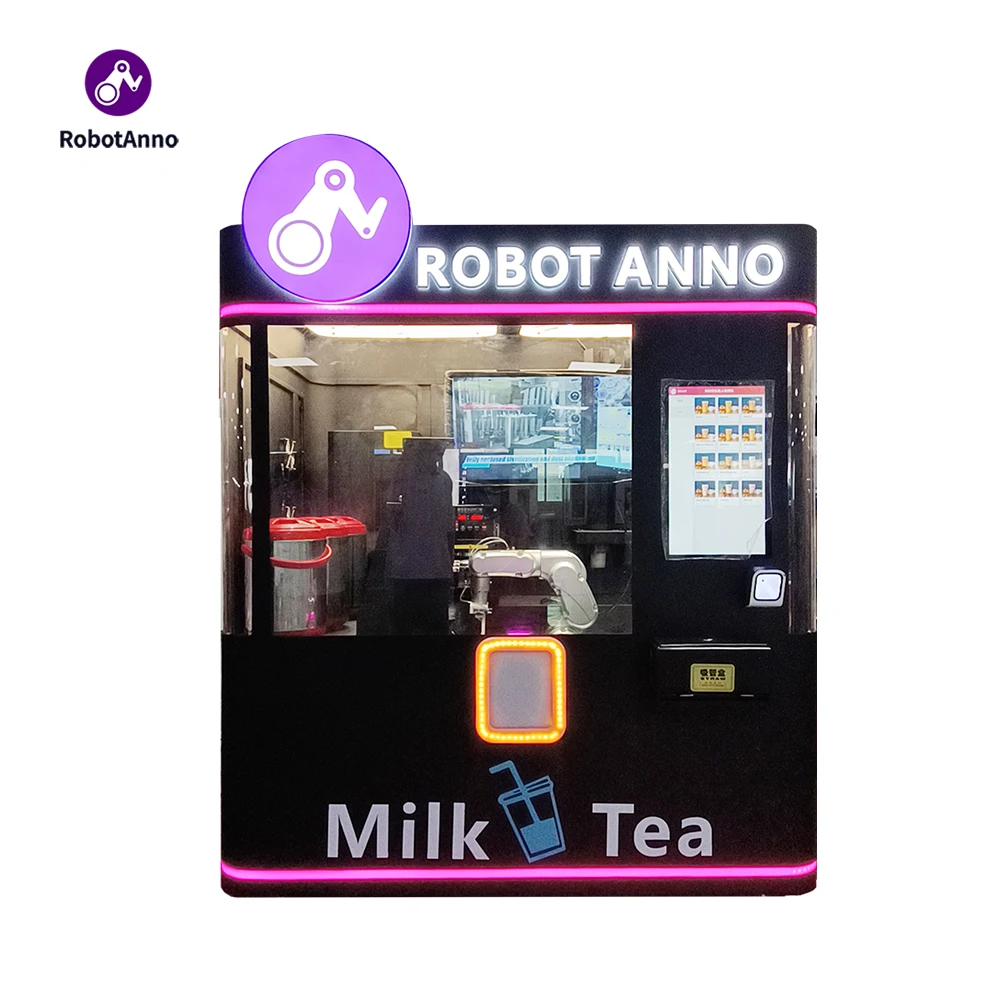 Robotic Arm Smart Milk Tea Vending Machine by iPlaysmart 