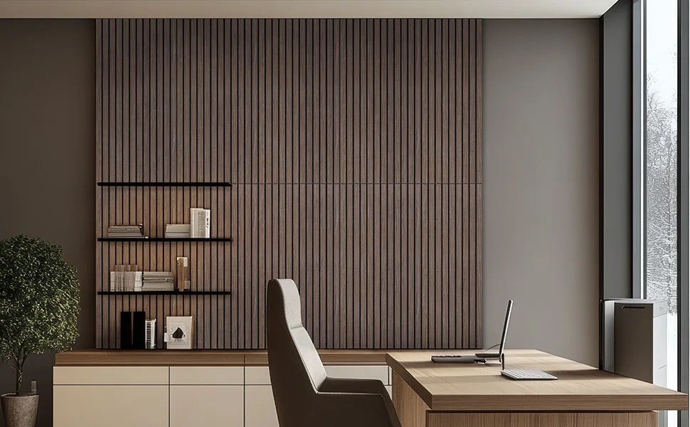 Modern Acoustic Slat Wood Panels 6-Piece 47.2 X 23.6 Inches Soundproof Wood Panel Decorative Soundproof for Office Home Theater supplier