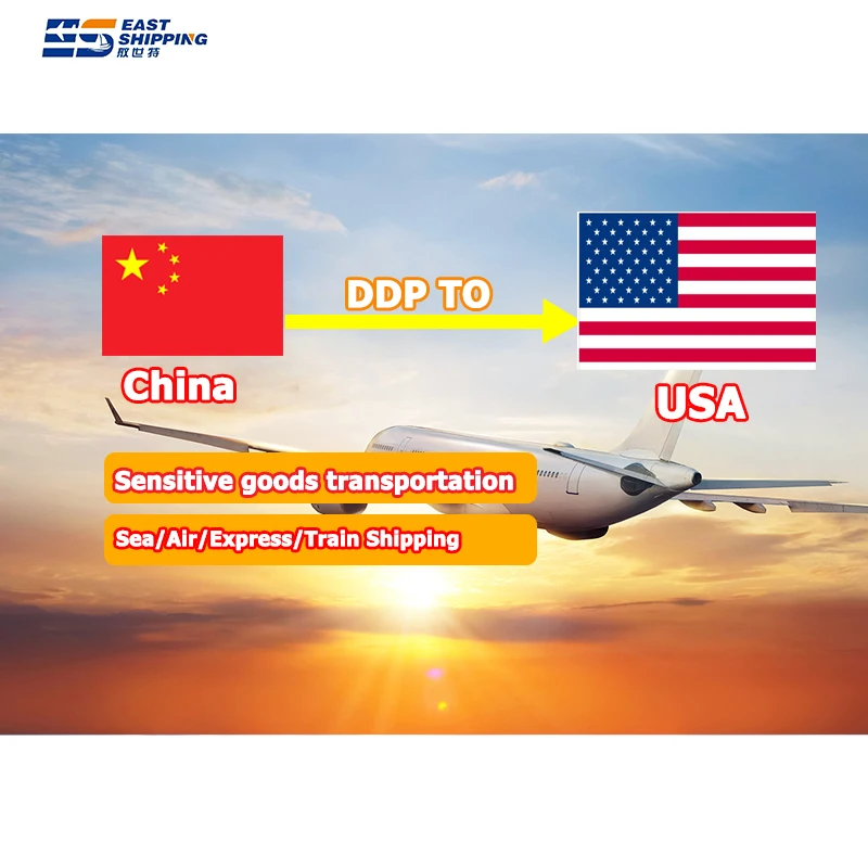 Door To Door Fba Air Freight Forwarder Shipping Agent Rates Ddp From China To Usa United States Ship