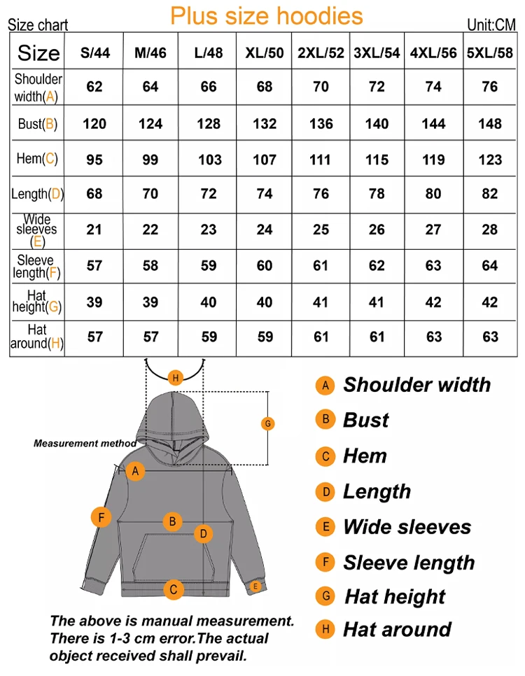 Custom Heavyweight Hoodies Blank Oversize Streetwear Plus Size Men's ...