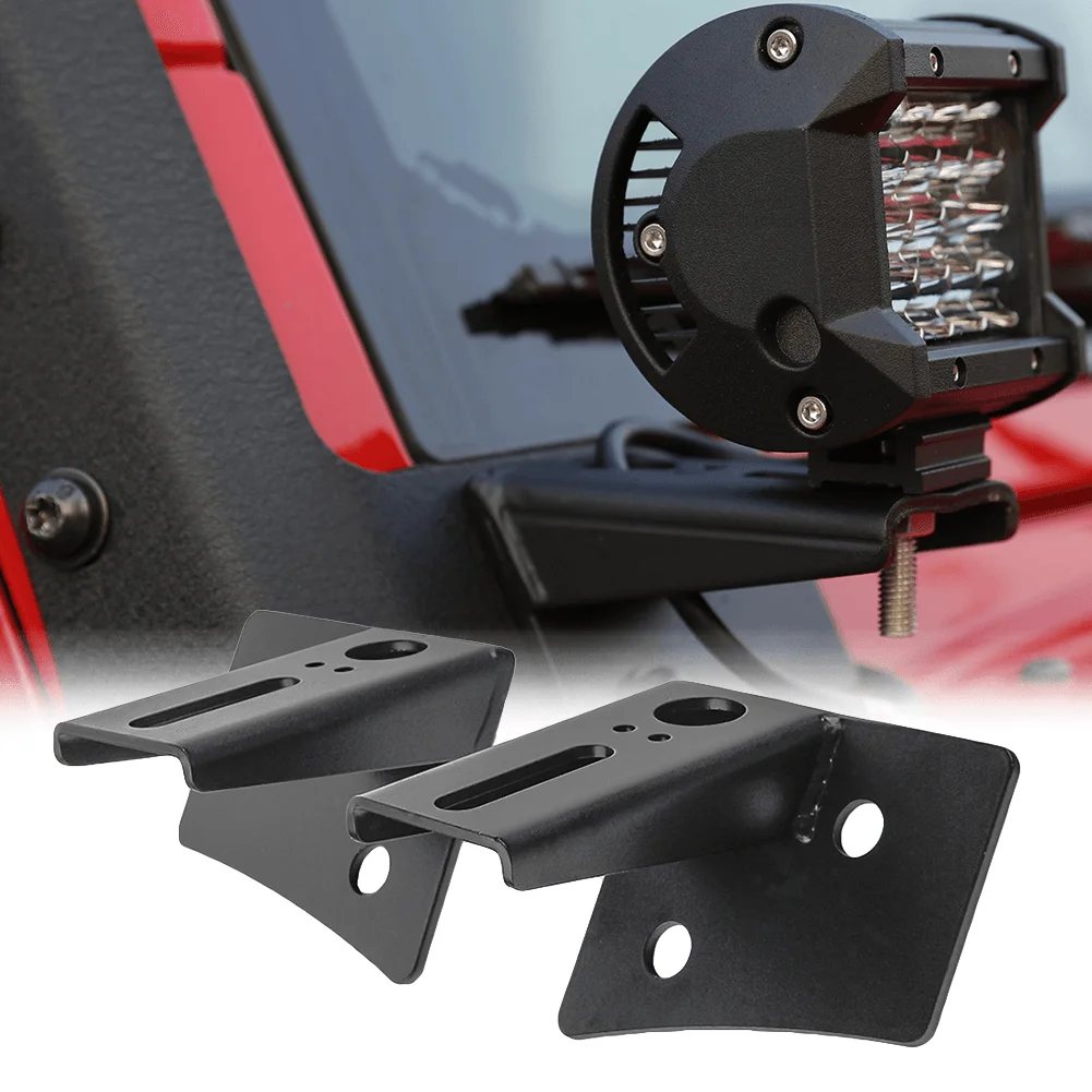 A Pillar Windshield Hinge Mount Brackets Compatible For 20072018 Jeep