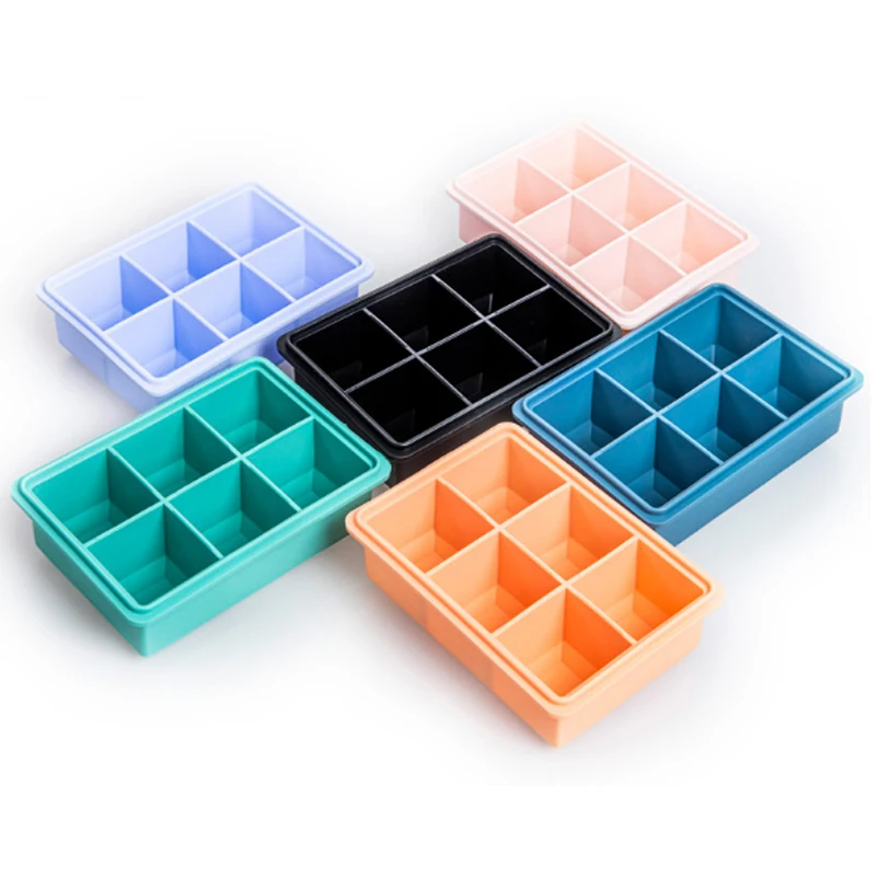 Экологически чистый длинный квадратный Силиконовый Лоток Для Льда