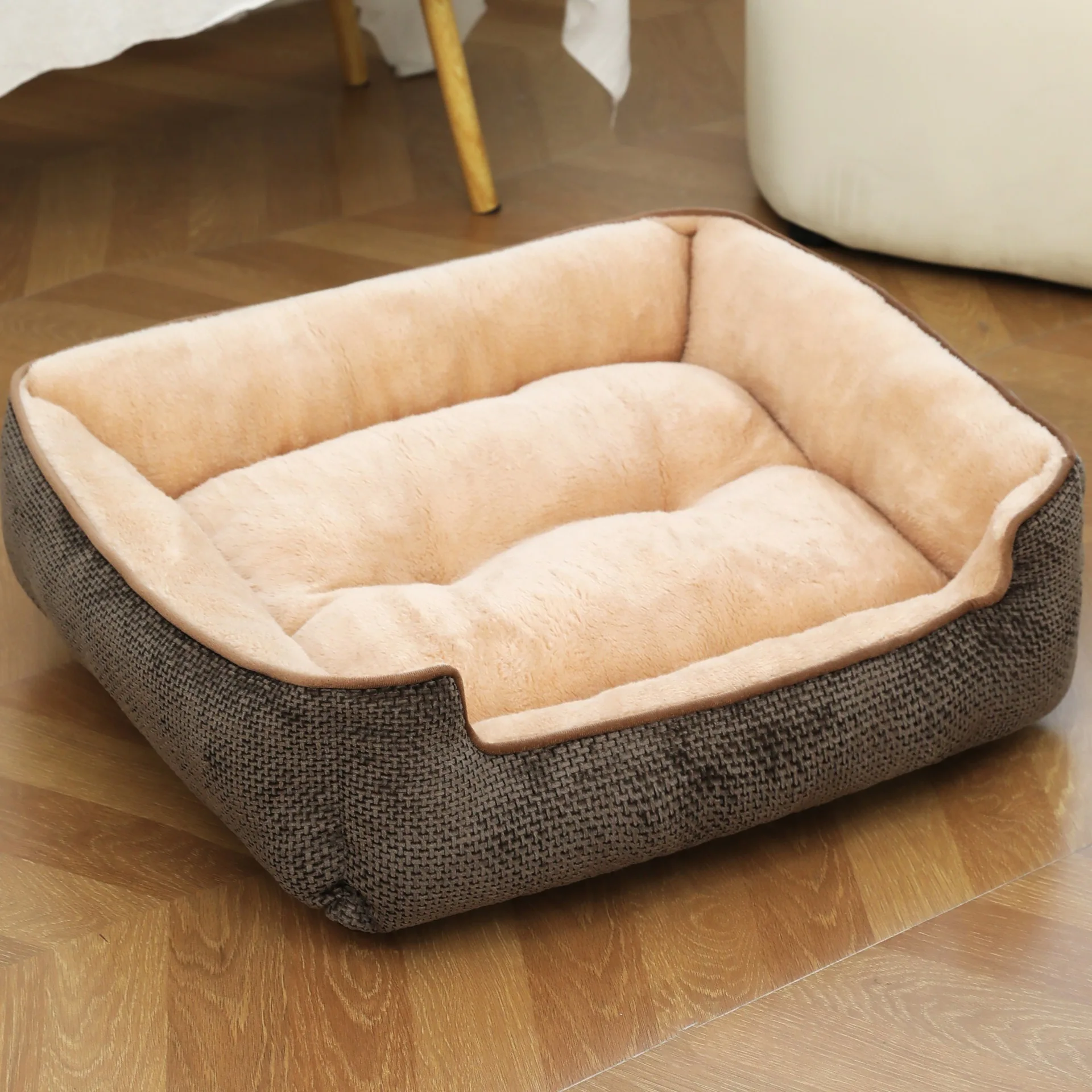 product rectangular pet bed fleece kennel four seasons universal dog pad moisture resistant stain resistant cat nest-50