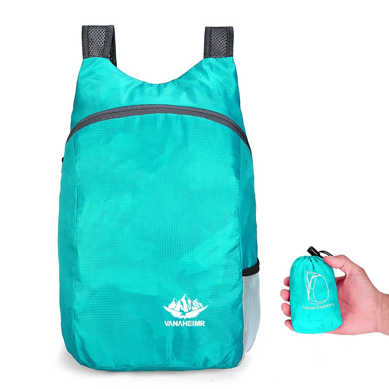 Custom Logo Portable Lightweight Packable Foldable Backpack Waterproof ...