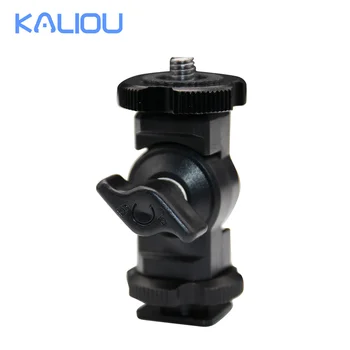 KALIOU E011 Micro Holder ABS Plastic Aluminum Alloy 1/4 Standard Screw for Light Lamp Mobile Phone Clip Microphone Tripod detail image