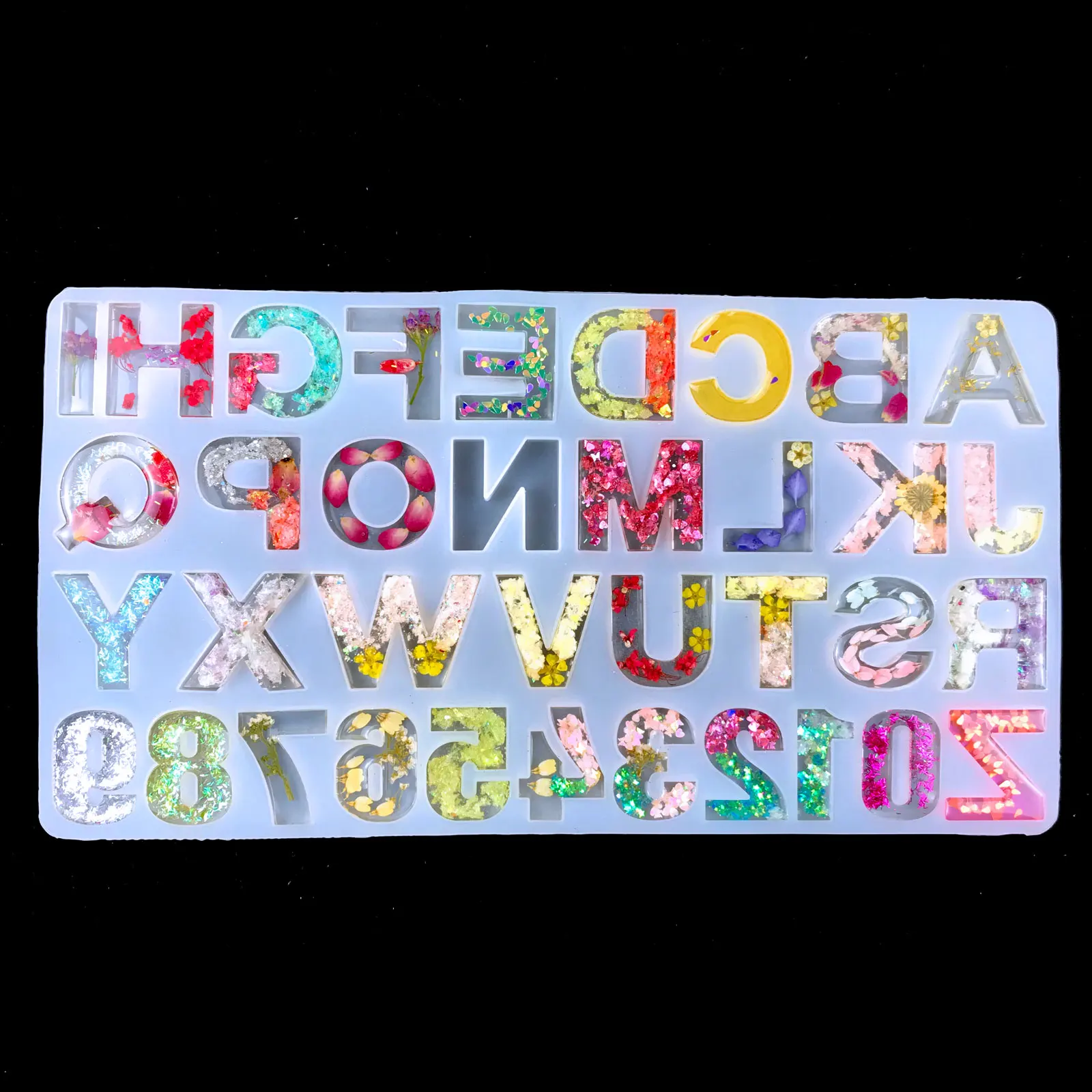 6062 reverse letter mold silicone backwards