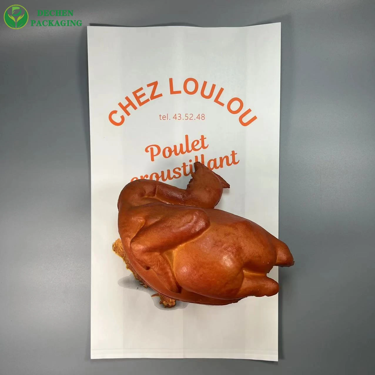 Popcorn Paper Bag pour poulet grillé Kraft Paper Bag pour sachets de thé