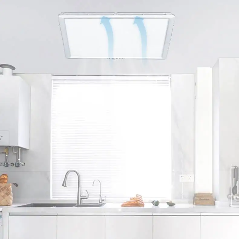 JINLING 2 in 1 Ceiling Duct Pipe Tubular Bathroom Toilet Ventilation Fan Exhaust Fan With LED Lighting