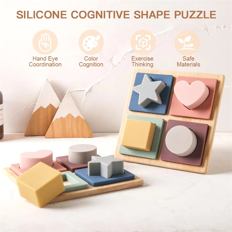 silicone stacking pyramid blocks 12 pieces Images High... Montessori Educational Wooden Building Blocks Silicone Stacking Toys in ...