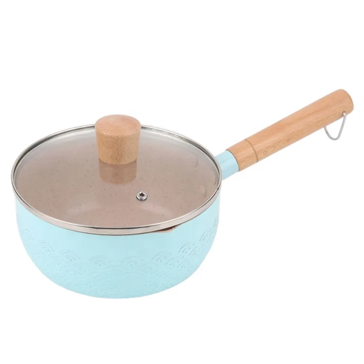 Плоский горшок в японском стиле с молоком Maifan каменная антипригарная молочная кастрюля алюминиевая суповая для