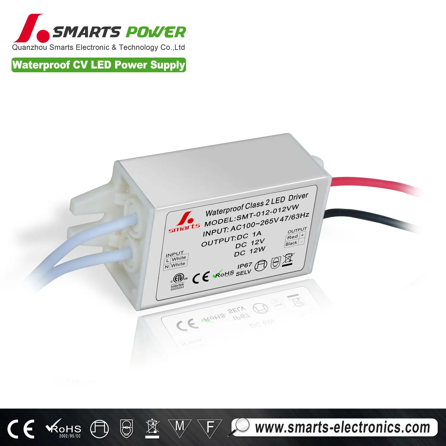 Mini Size Constant Voltage Dc Power Supply 12v 1a for Led Light bar