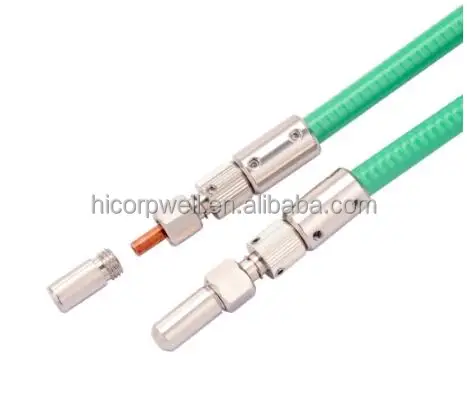 D80 Fiber Optic Cable with 200μm to 800μm Core Diameters Featuring Sapphire and Air Gap Protection and Precisely Polished D80 Fiber Connectors