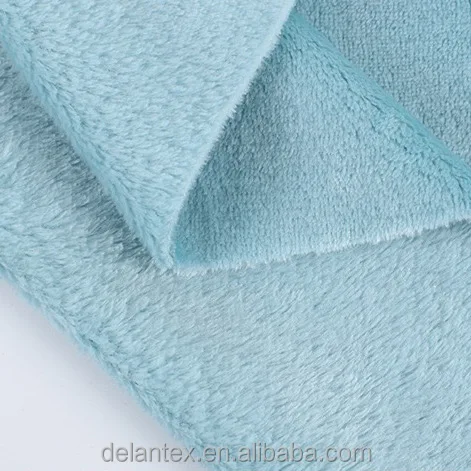 Delantex 100 Polyester 250GSM Heavy Wholesale Flannel Liso Felpa Fleece Fabric for Pajamas
