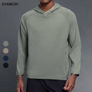 Evaricky Winter Printed Quick Drying Fitness Sports Wear Men's Long Sleeve Sweatshirt Casual Outdoor Running Jacket Hoodie