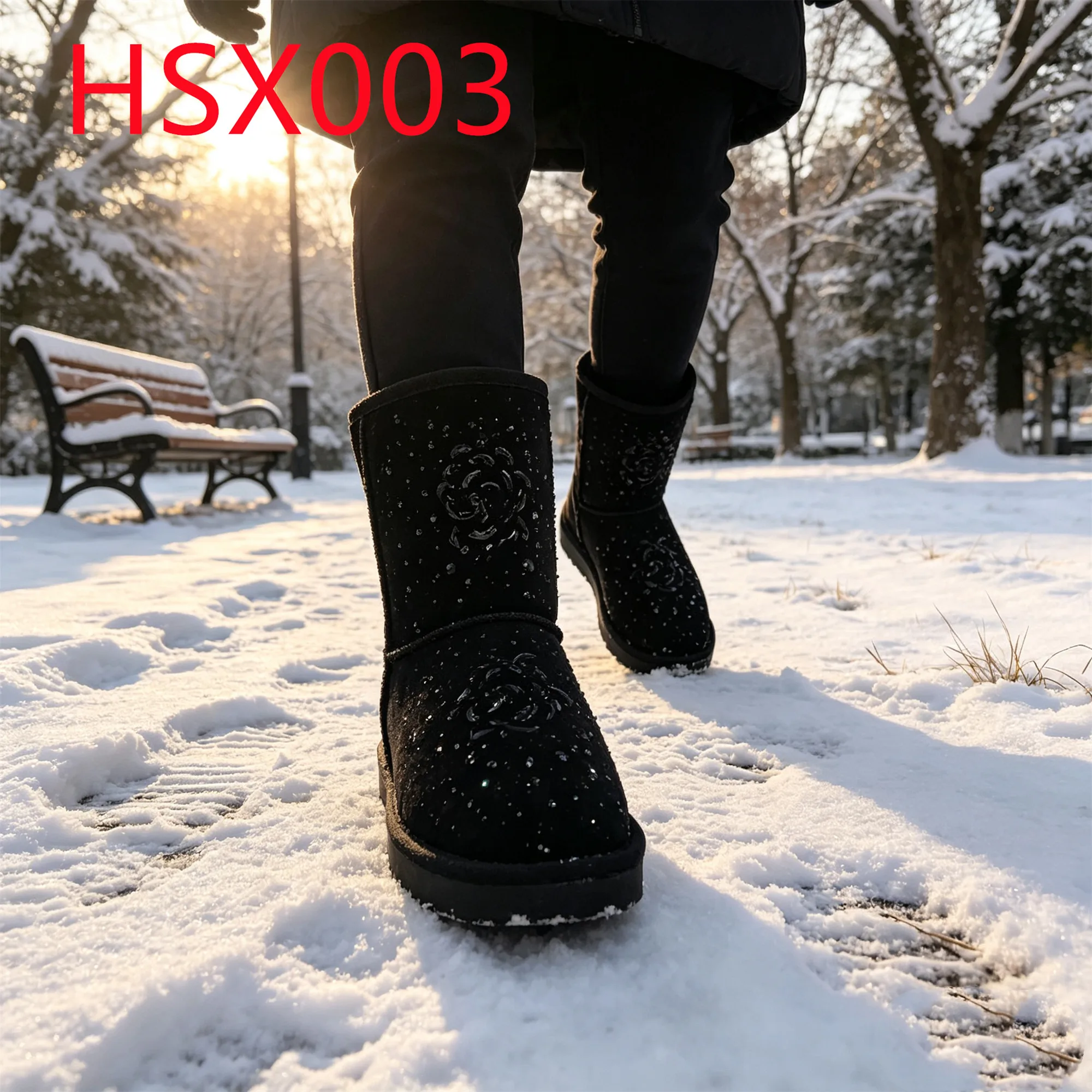 HY,Snowy Commute Warm Real Wool Lining 8