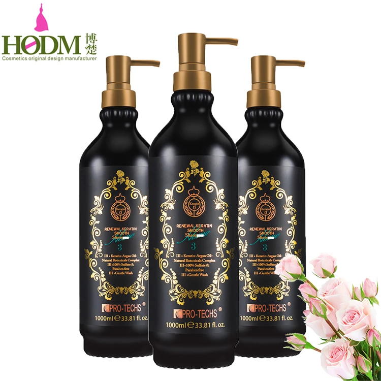 Pro Techs Organic Bio Keratin Daily Shampoo Sulfate Free and Paraben Free Shampoo for Damaged Hair Repair Care