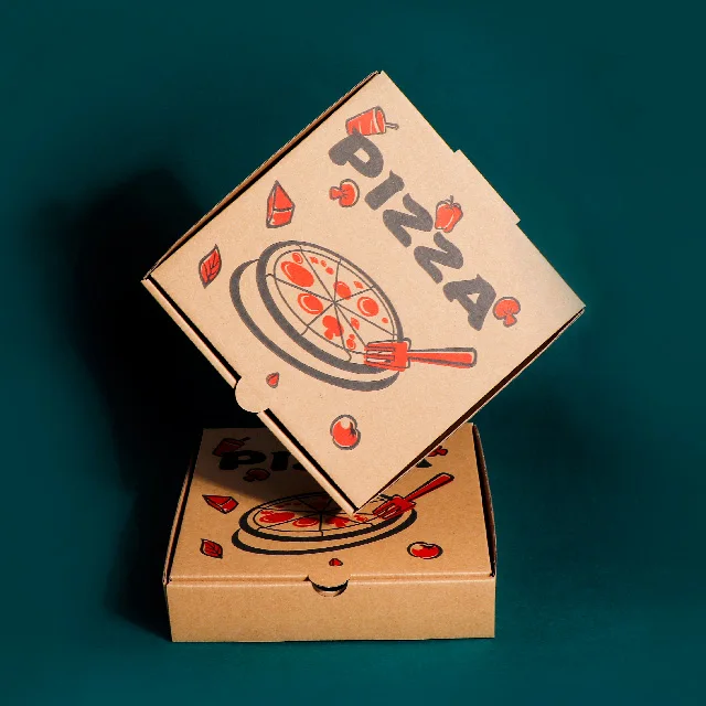 Wholesale Triangle Mini Pizza Box Rectangle 6 9 10 12 16 18 Inch Frozen Environmental Luxury Plain Pizza Box Recyclable