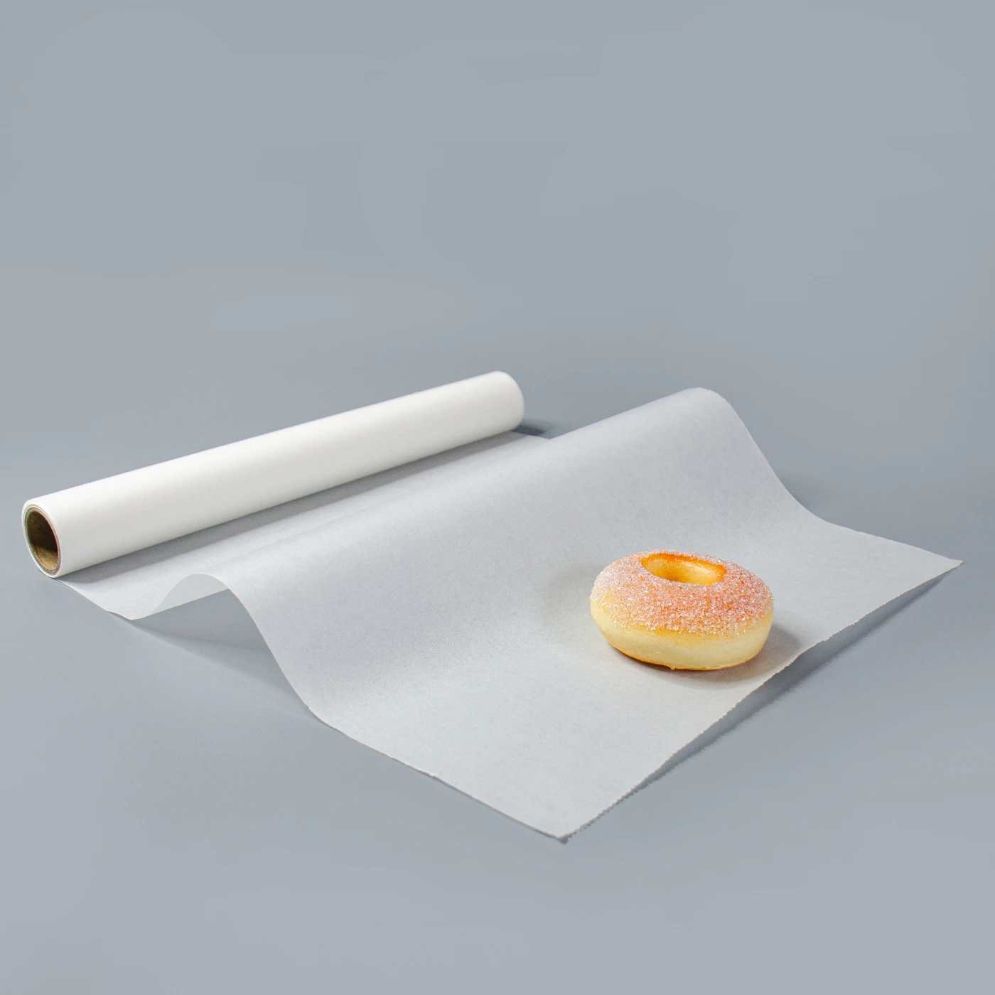 PFAS Free Custom Cup Cake Food Wrapping 50gsm Baking Butter Paper 28 Gram Roll
