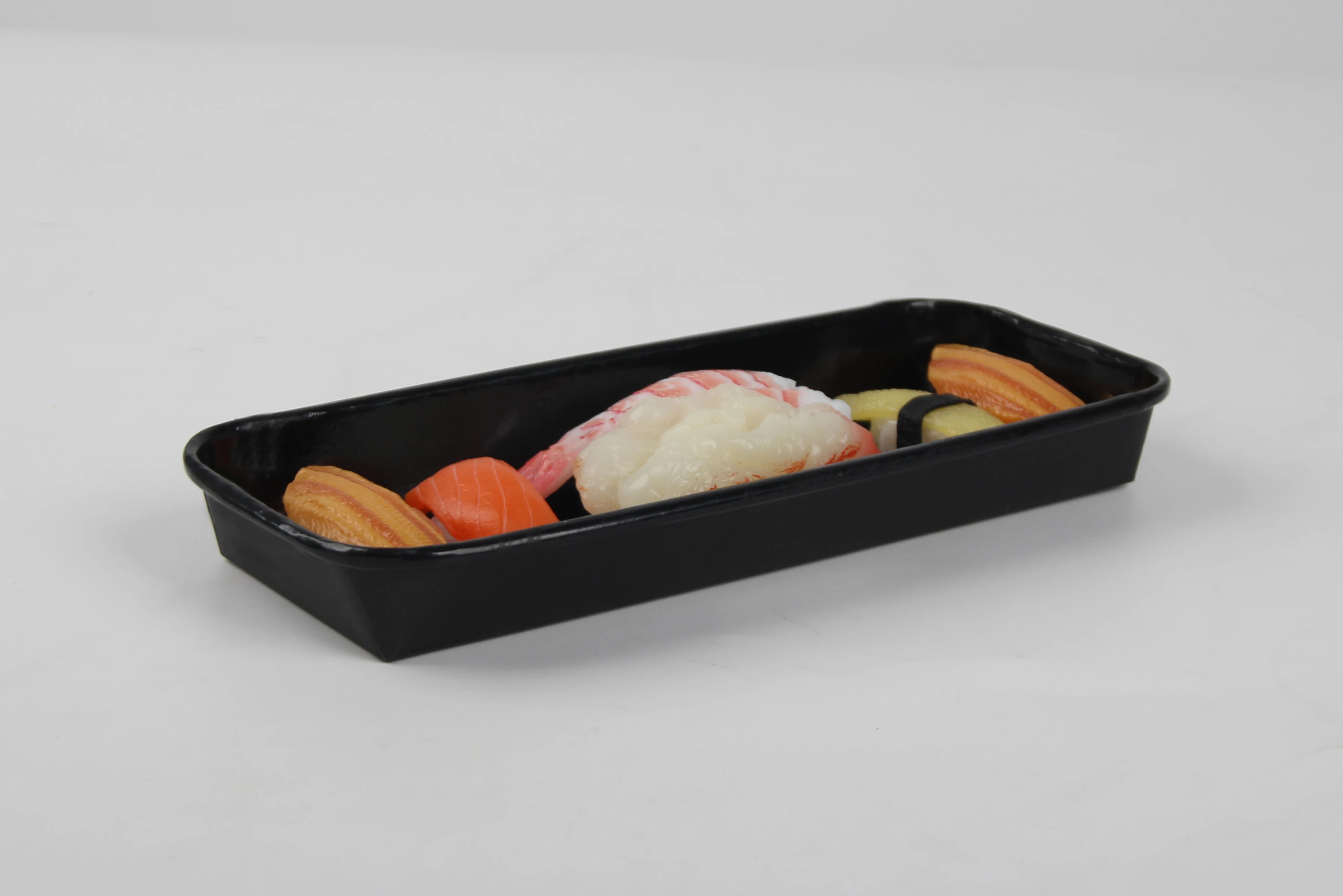 Restaurant Applicable Disposable Sushi Eco-friendly Takeaway Rectangular Kraft Sushi Luxury Sushi Tray with Lid manufacture